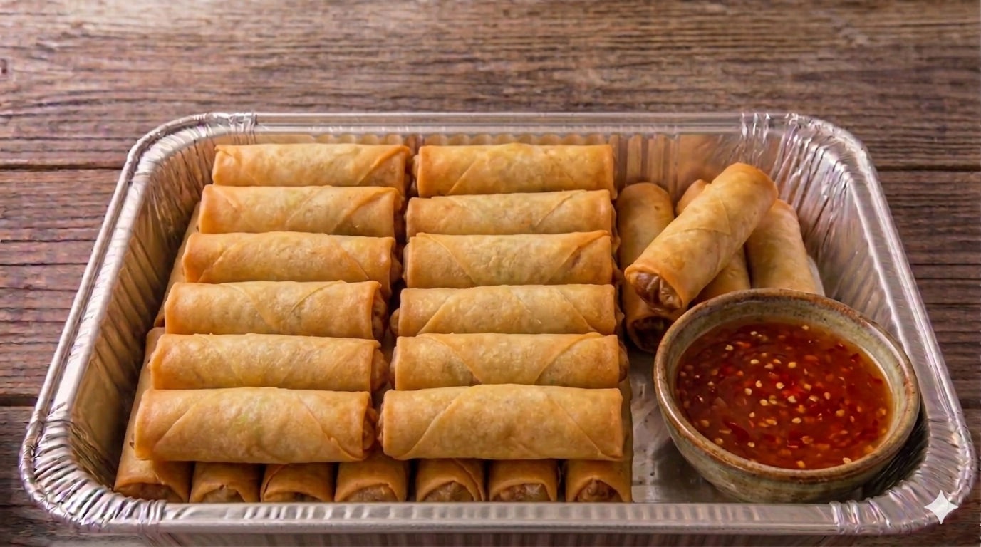Vegetable Spring Rolls.