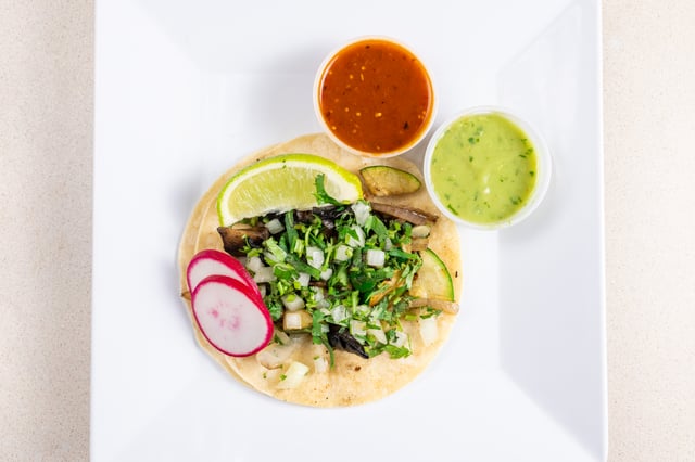Mixed Veggies Tacos Tray.