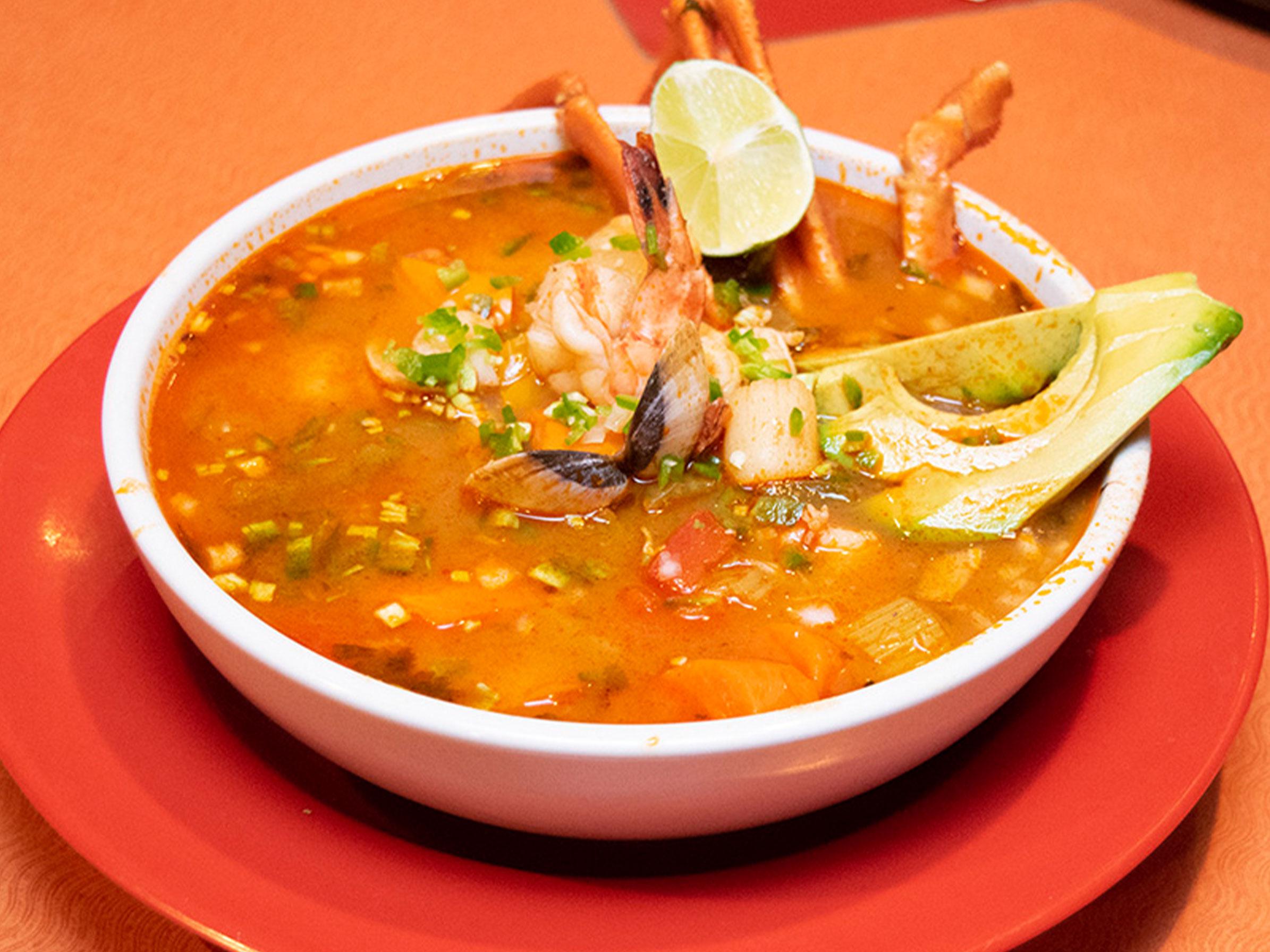 Caldo 7 Mares (Seafood Soup).
