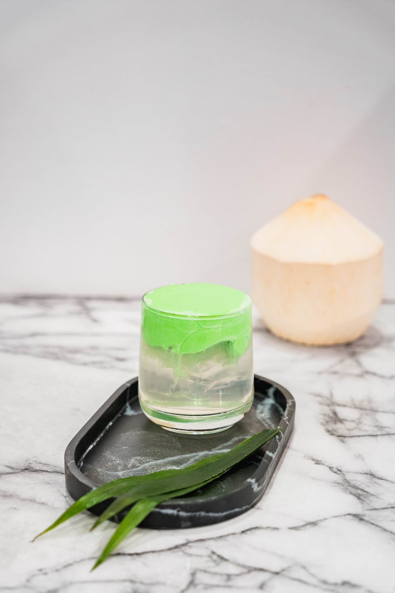 Pandan Foam w/ Coconut Water.
