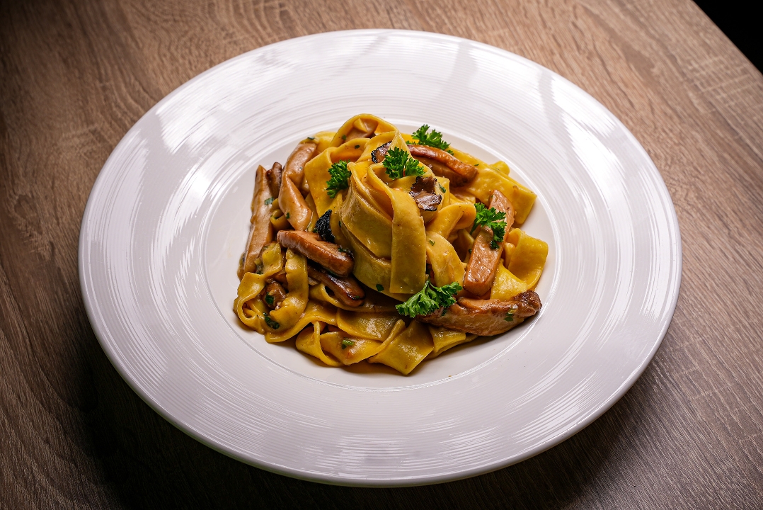 Pappardelle with Porcini.