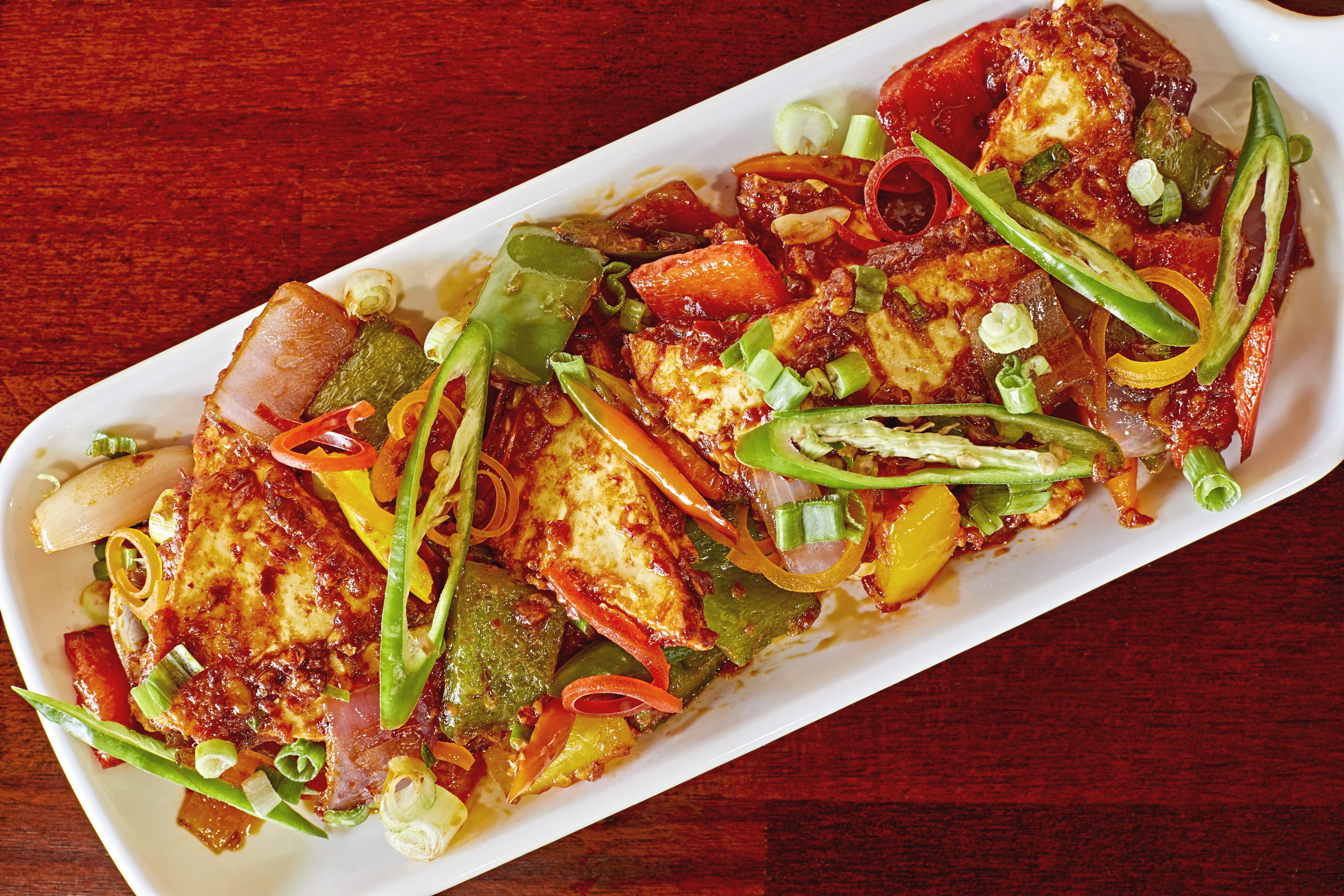 Dry Paneer Chili.