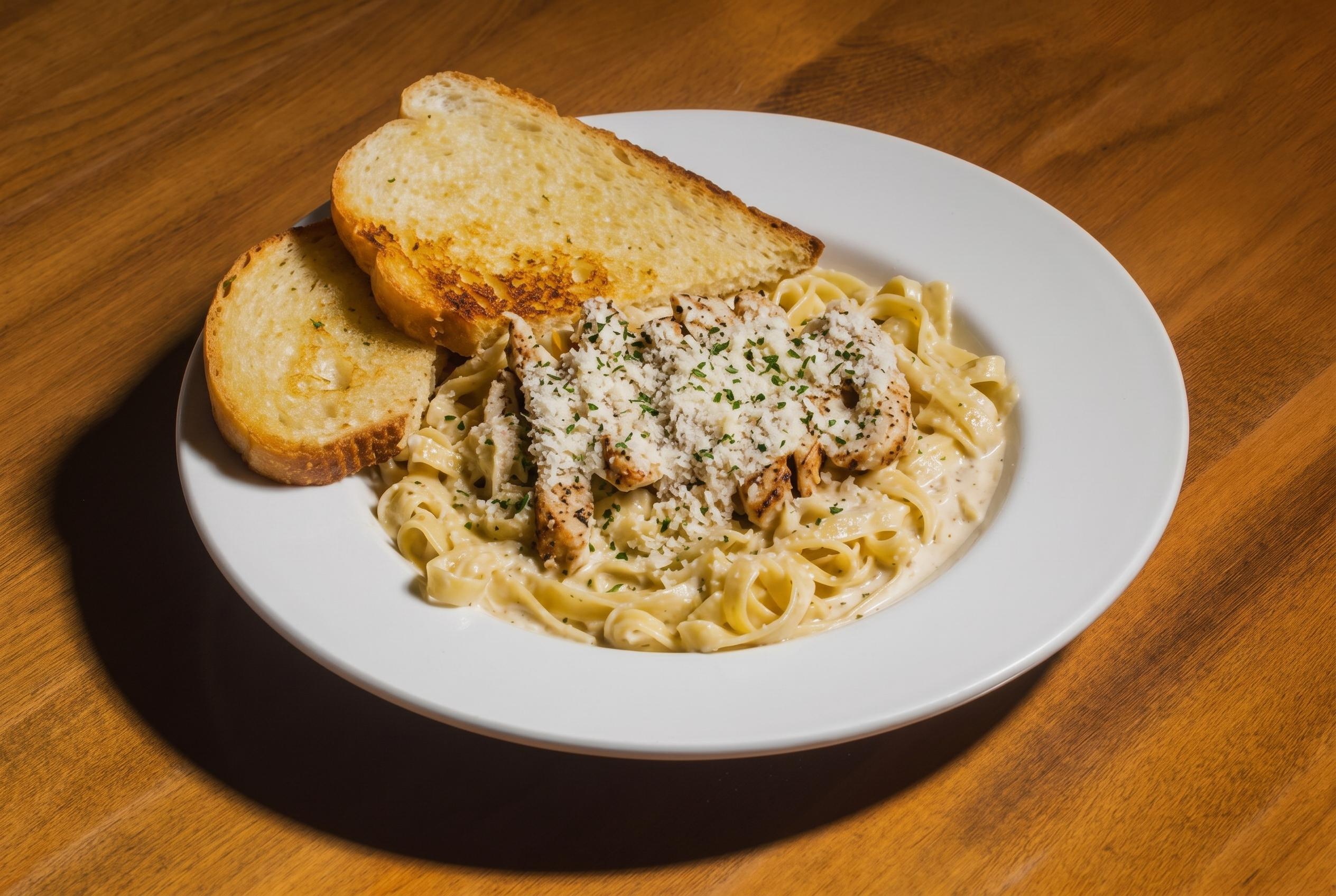 Chicken Alfredo.