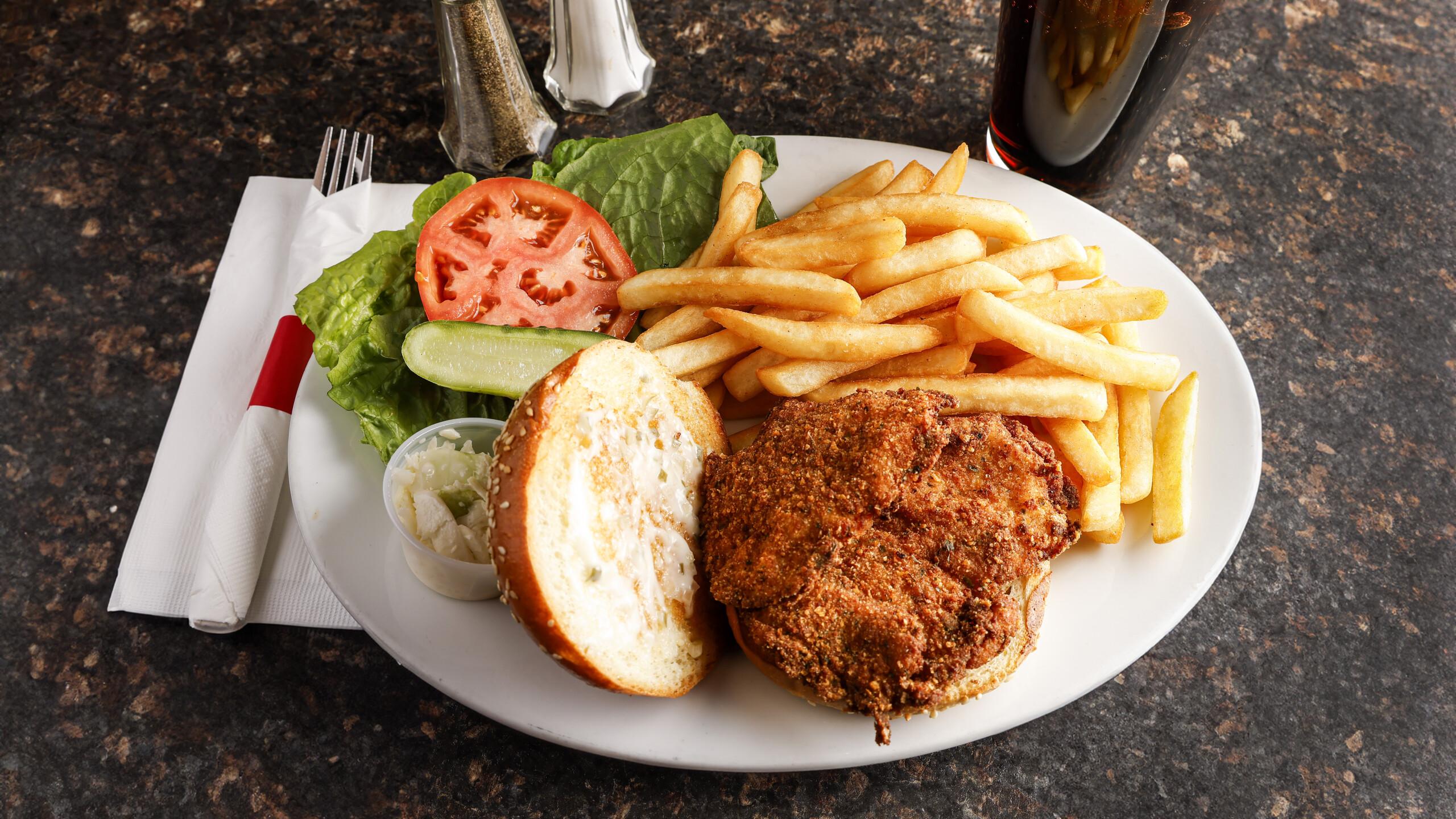 Fried Cod Sandwich.
