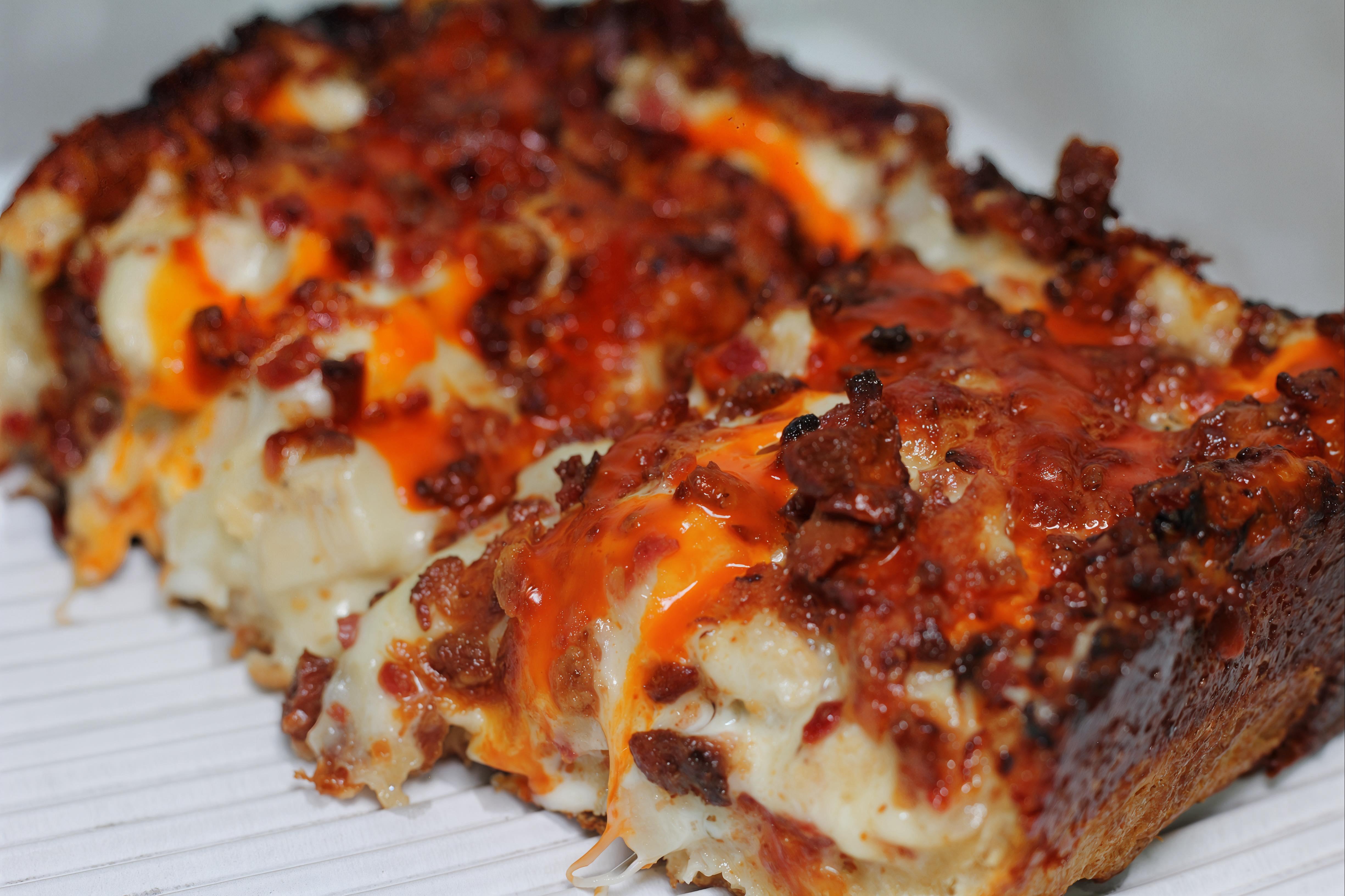 6x6 Buffalo Chicken Pizza.