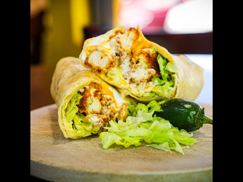 Spicy Fried Chicken Burrito.