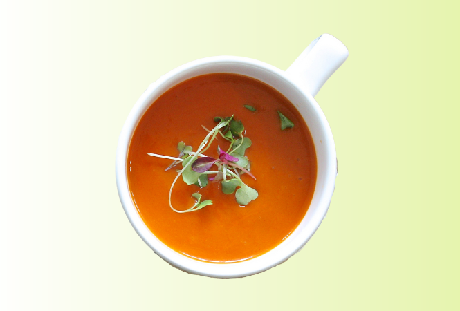 Red Pepper Gouda Bisque.