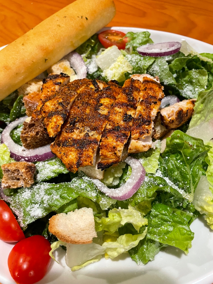 Cajun Chicken Caesar Salad.
