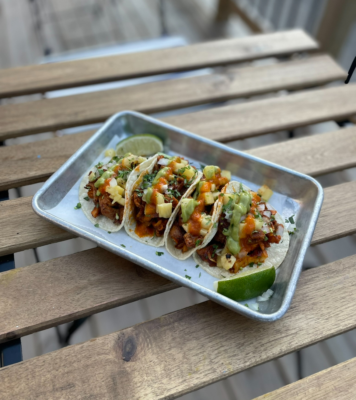 Vegan Al Pastor Tacos - 3 per Order.