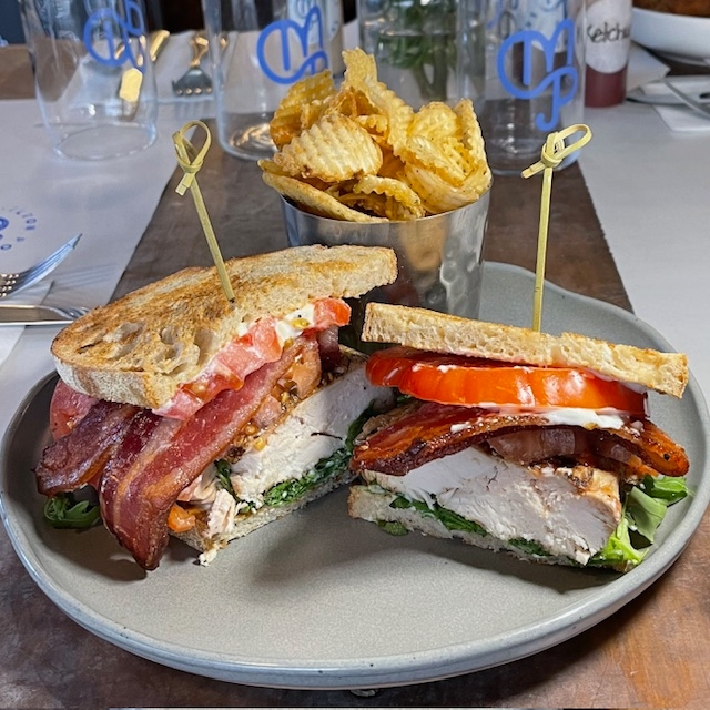 Rotisserie Chicken Club Sandwich.
