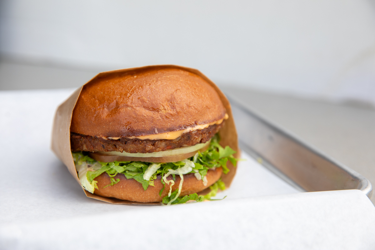 Organic Veggie Burger.