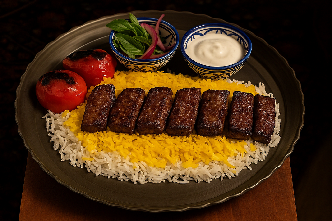 Beef Kabob (کباب چنجه).
