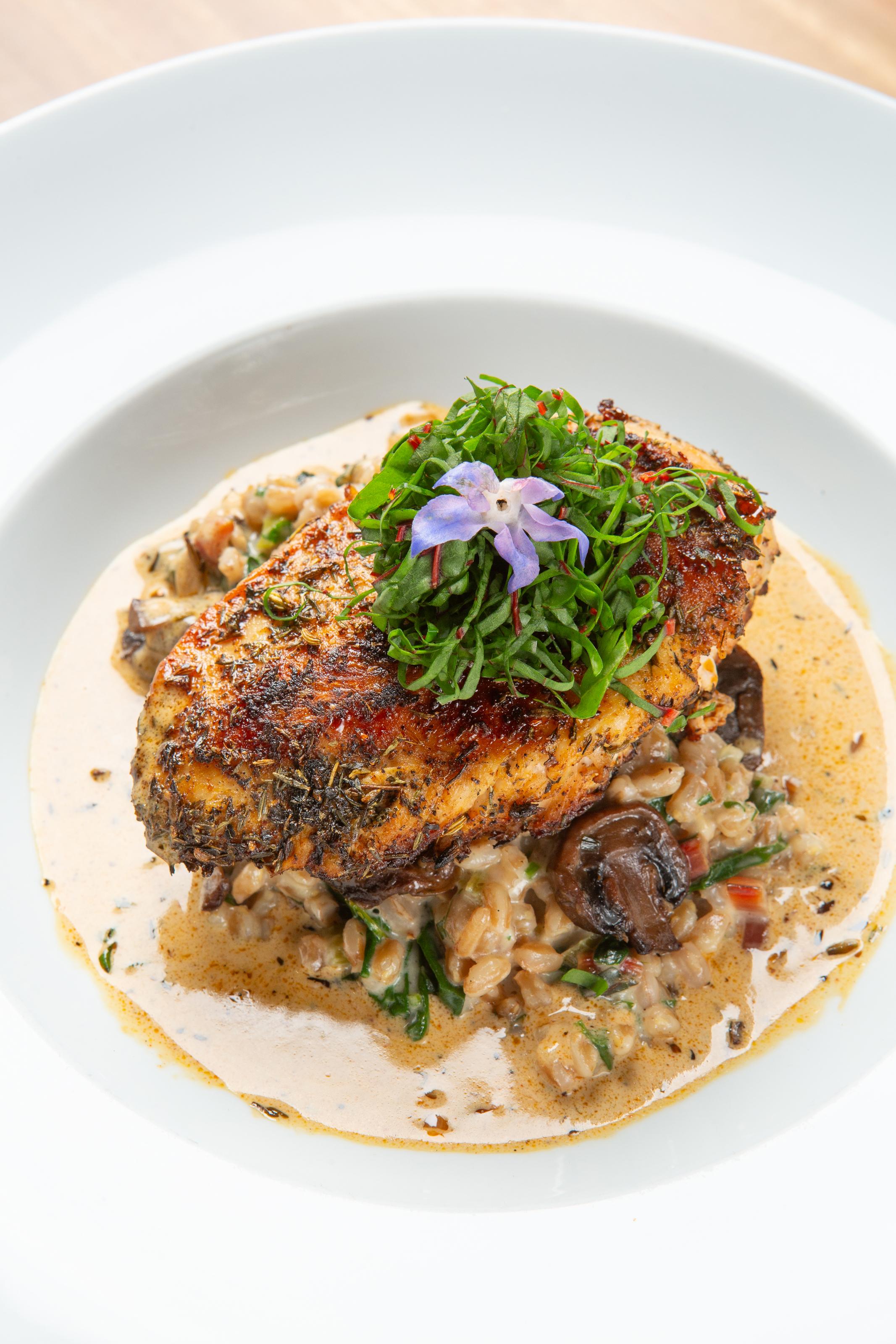 Roasted Organic Chicken Breast.