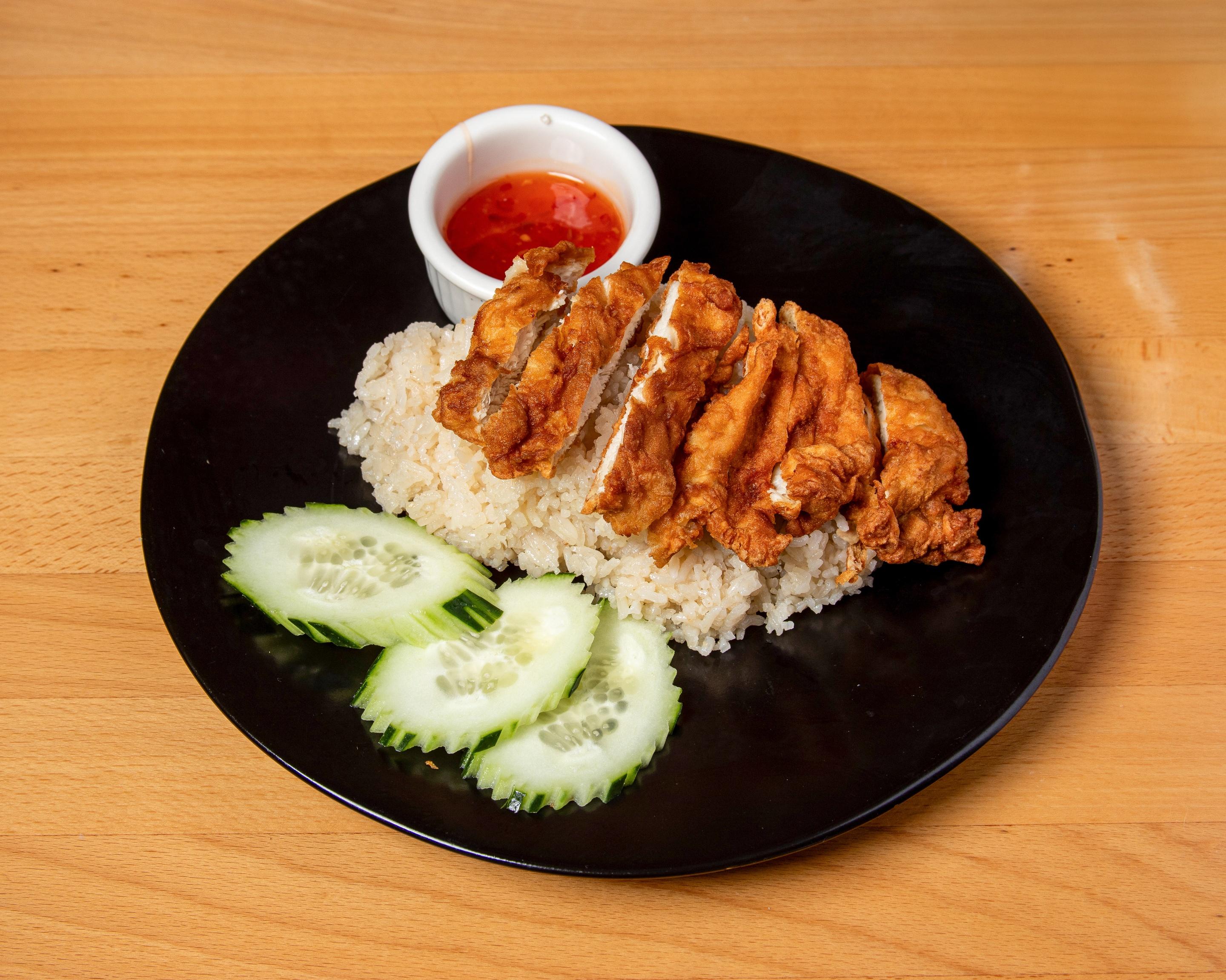 Thai Crispy Chicken Rice.