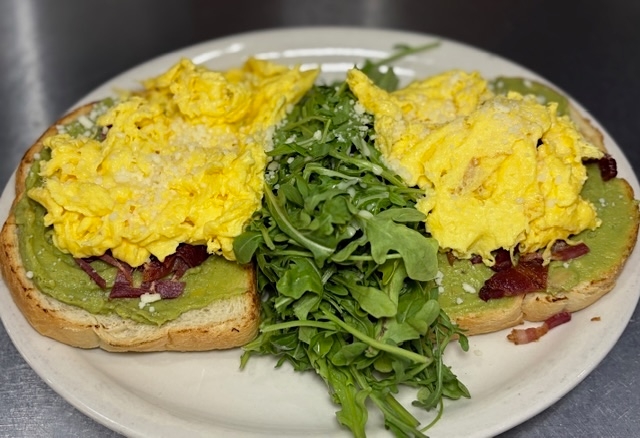 Bacon & Egg Avocado Toast.