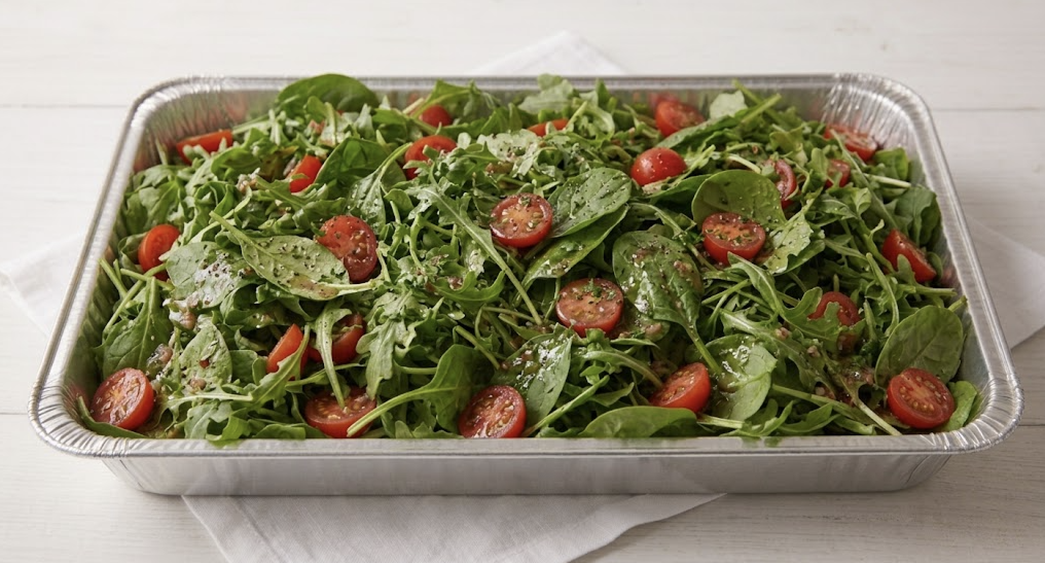 Mixed Greens Salad Tray (10 servings).