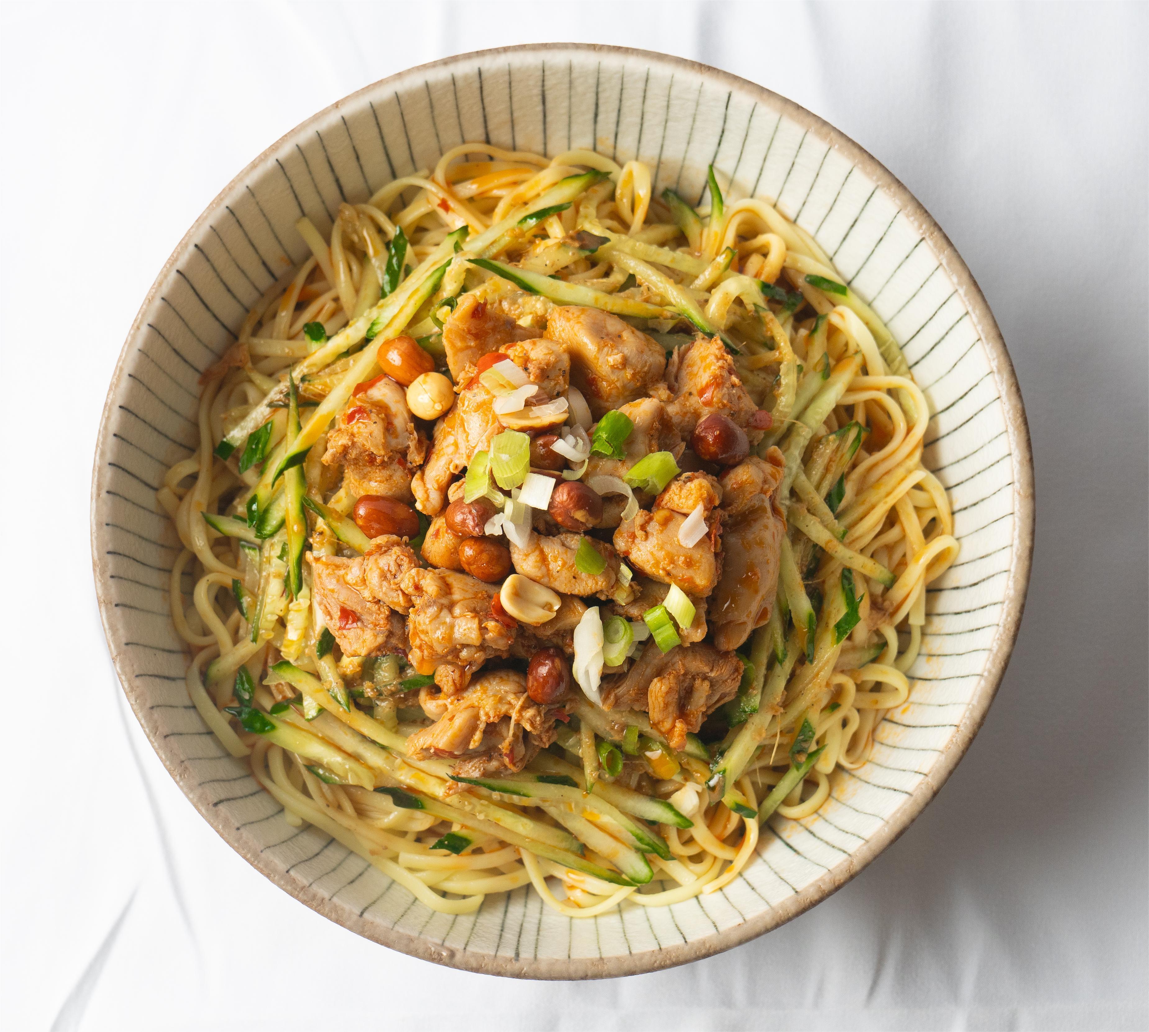 Spicy Chicken Cold Noodle / 辣鸡凉面.
