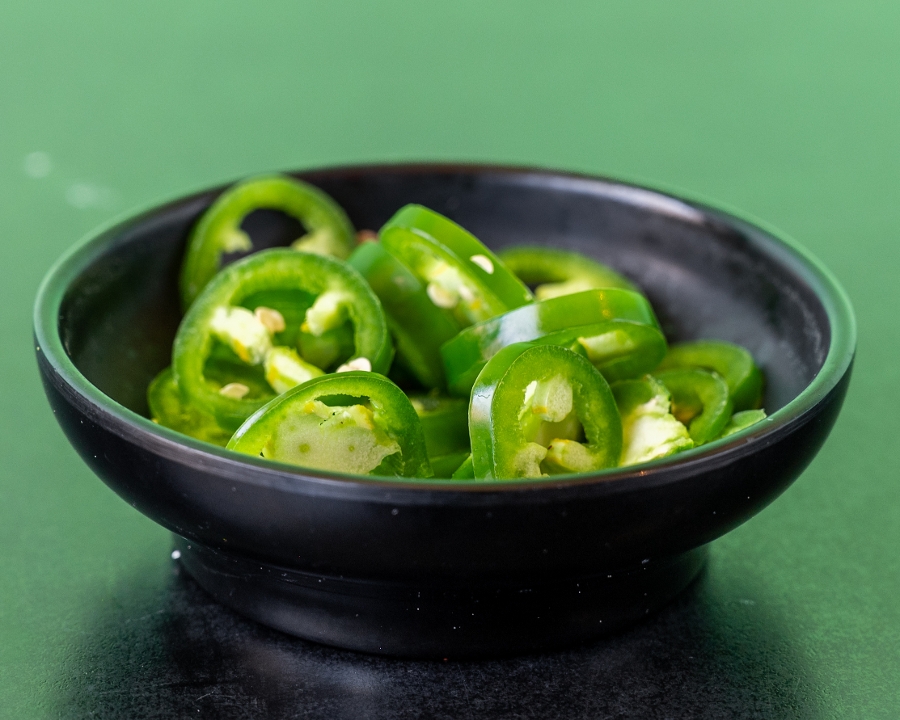 Side Fresh Jalapenos.