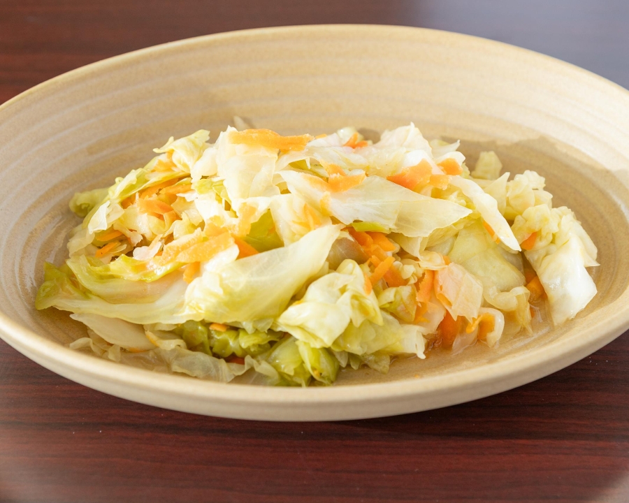 Steamed Cabbage & Carrots.