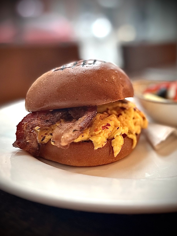 Cheesy Breakfast Sandwich.