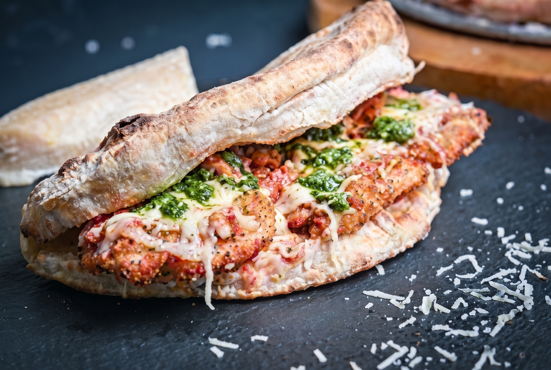 Chicken Parm. Sandwich.
