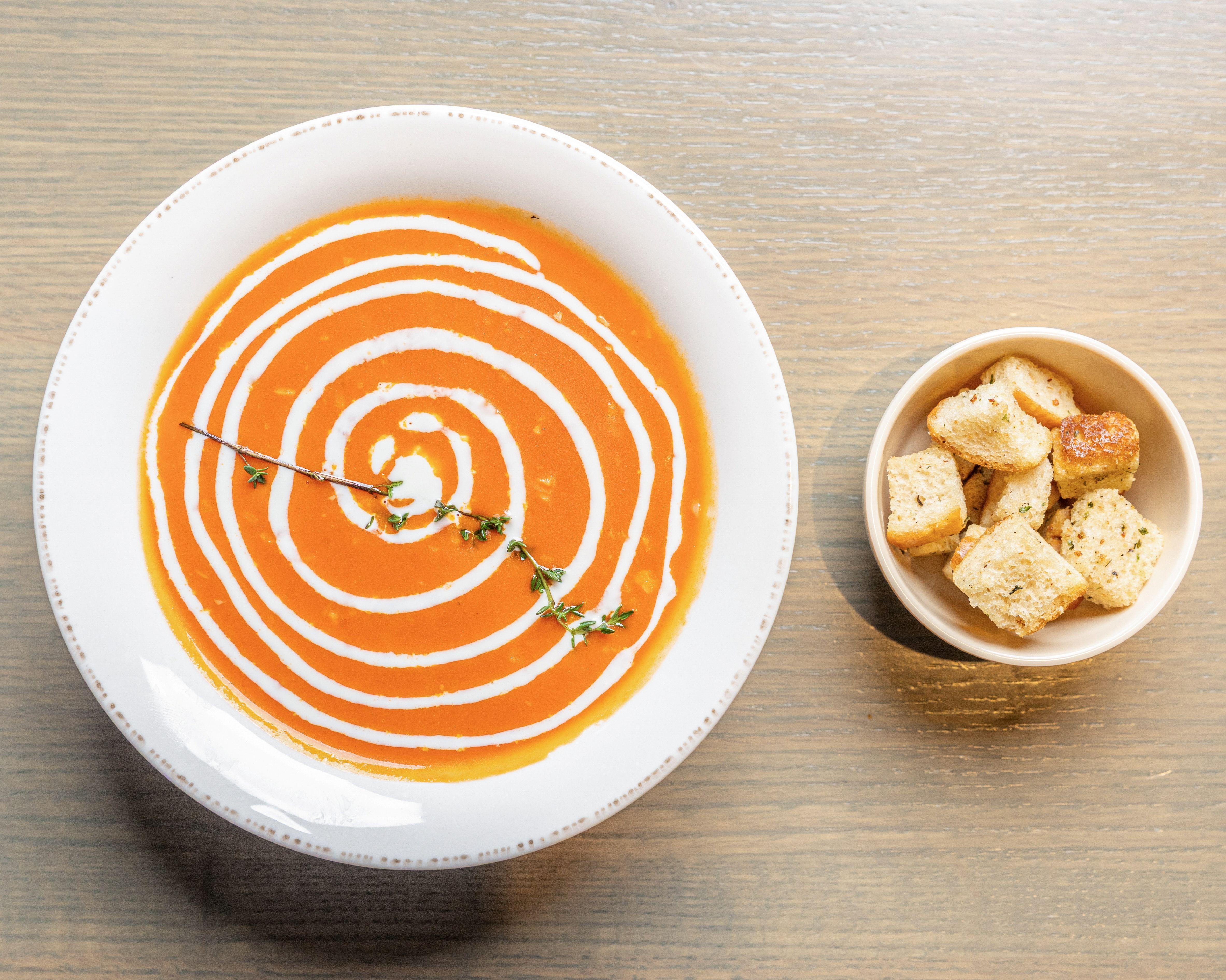 Burnt Garlic Tomato Soup.