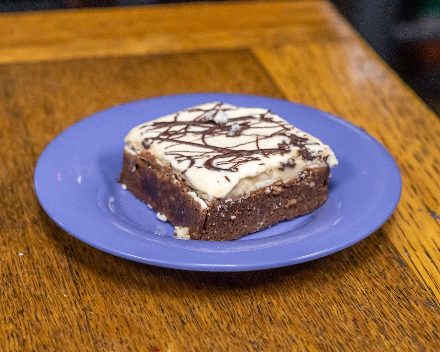 ICED BROWNIE.
