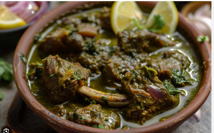 Goat Saag Curry.