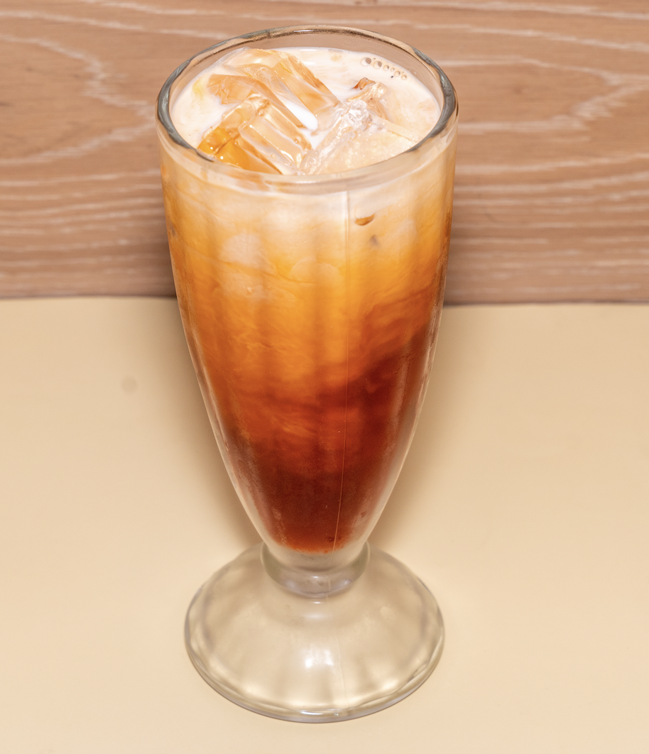 Thai Tea with Coconut Milk.