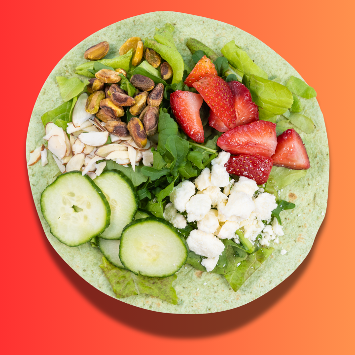 Strawberry Arugula Wrap.