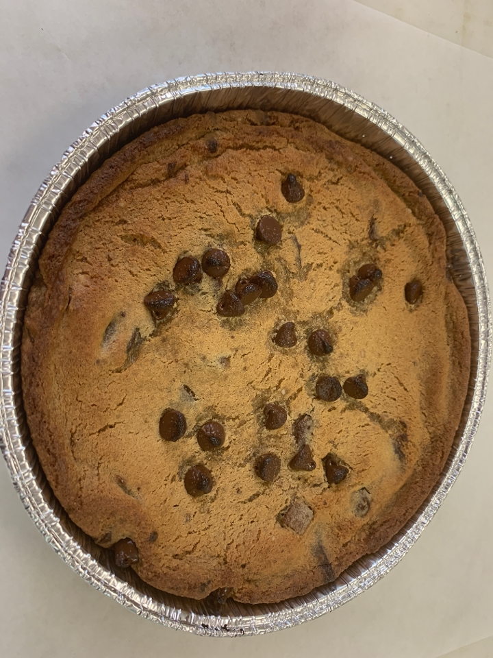 8” Chocolate chip cookie pie.