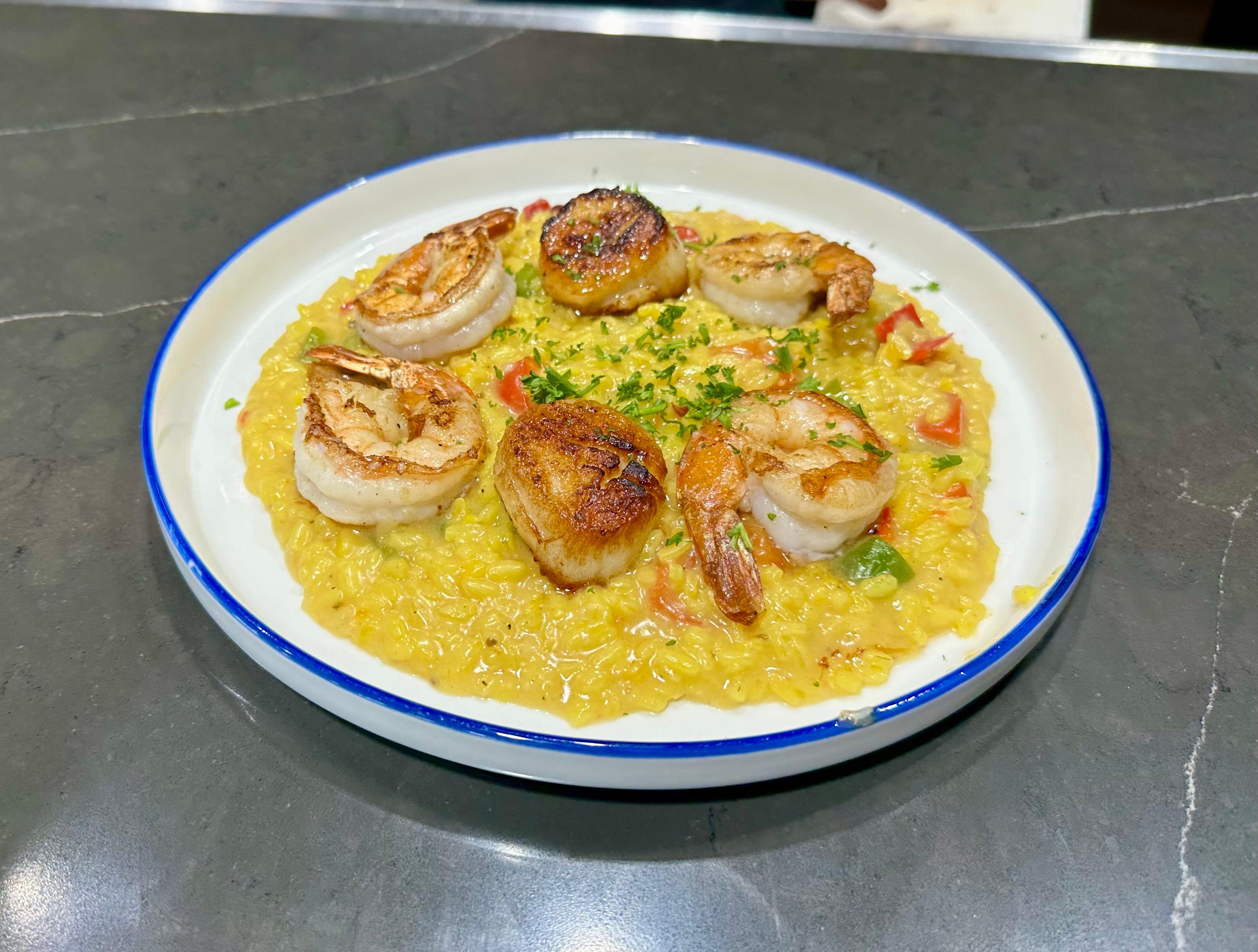 Shrimp and Scallop Risotto.