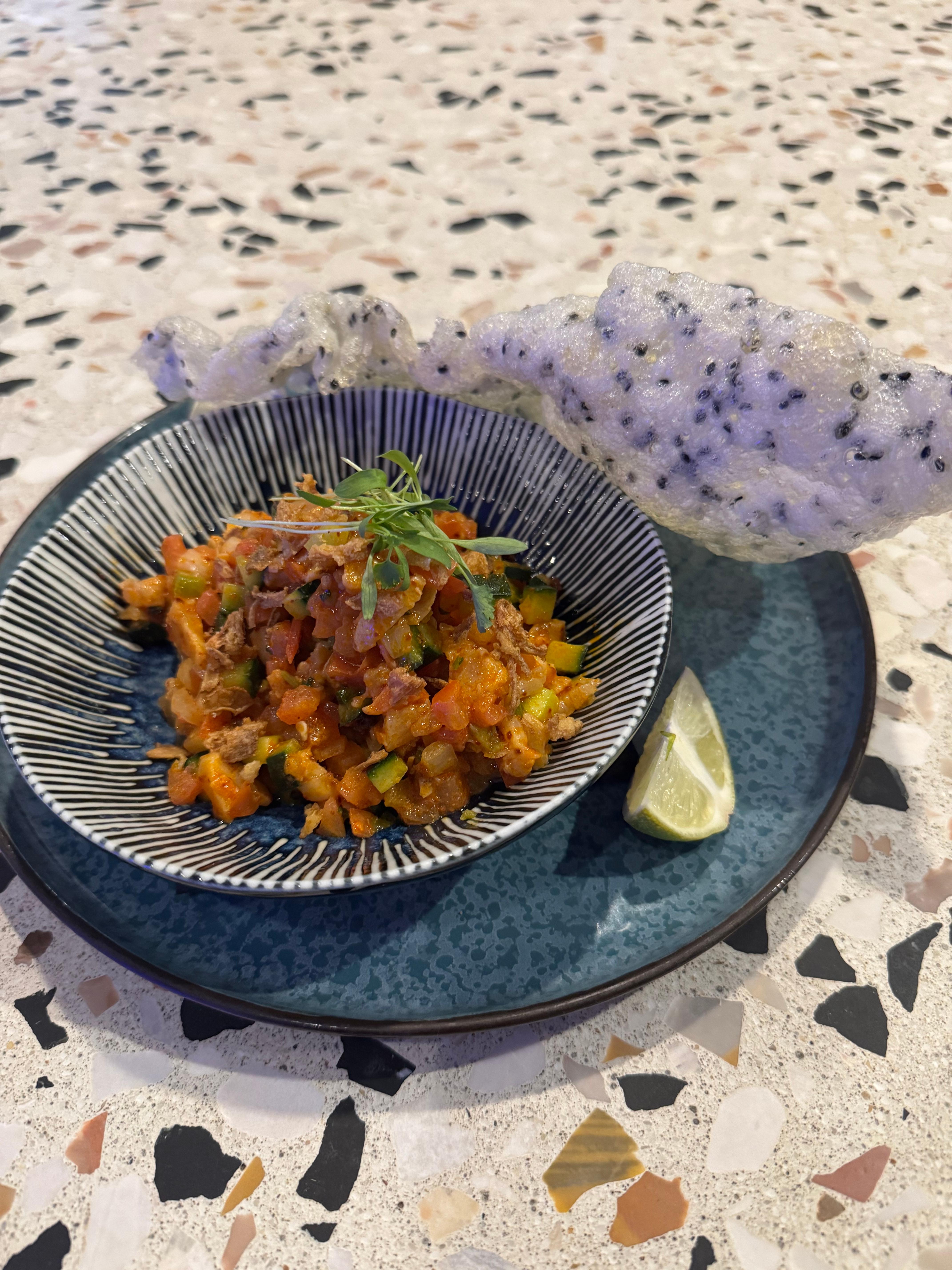 El Guapo Yellowtail Ceviche.