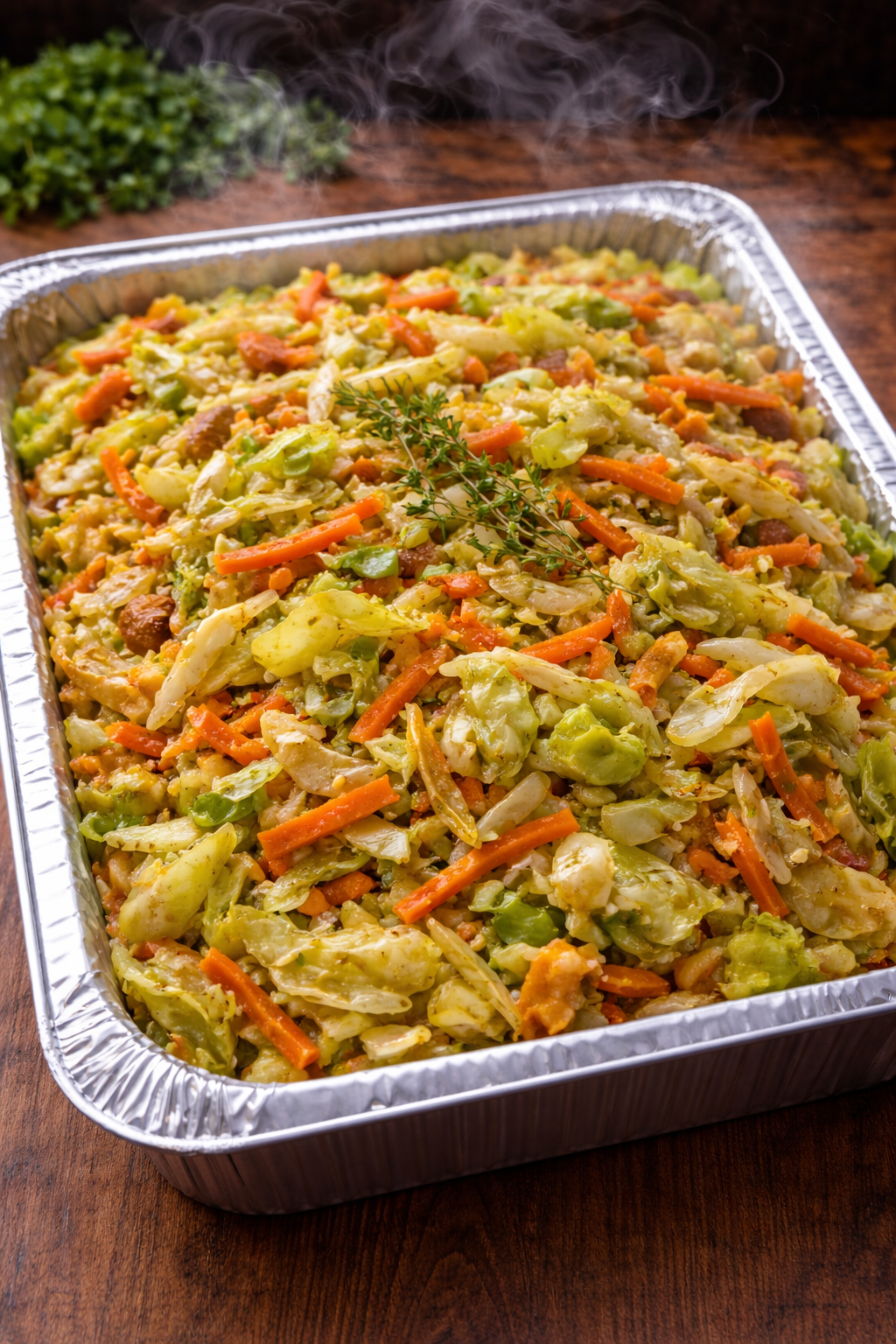 Cabbage and carrots (Catering).