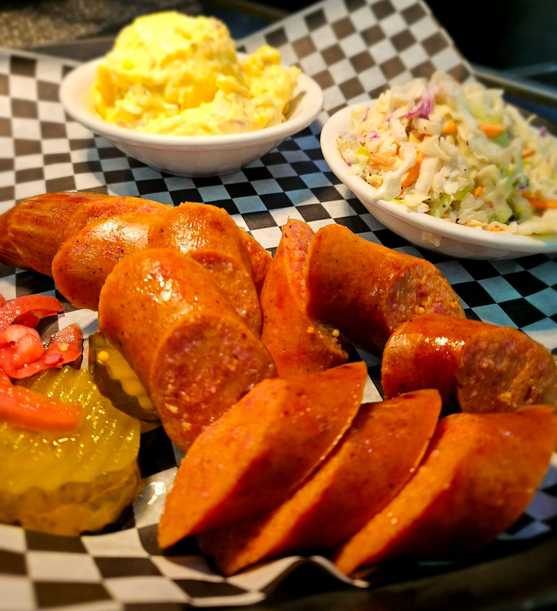 Smoked Sausage Plate.