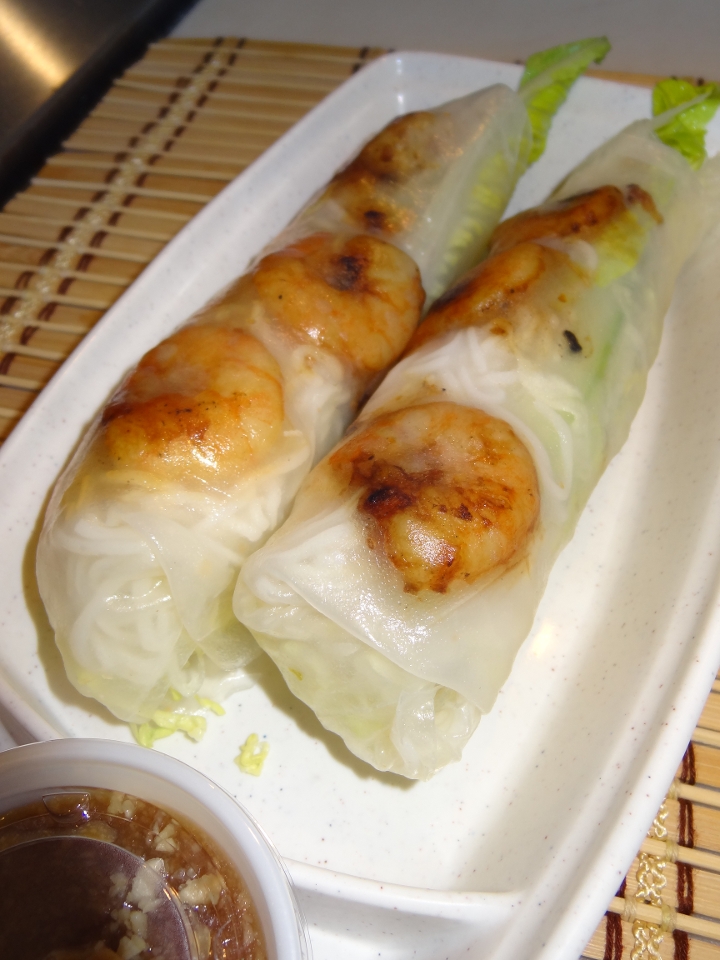 214 Grilled Shrimp Spring Rolls.