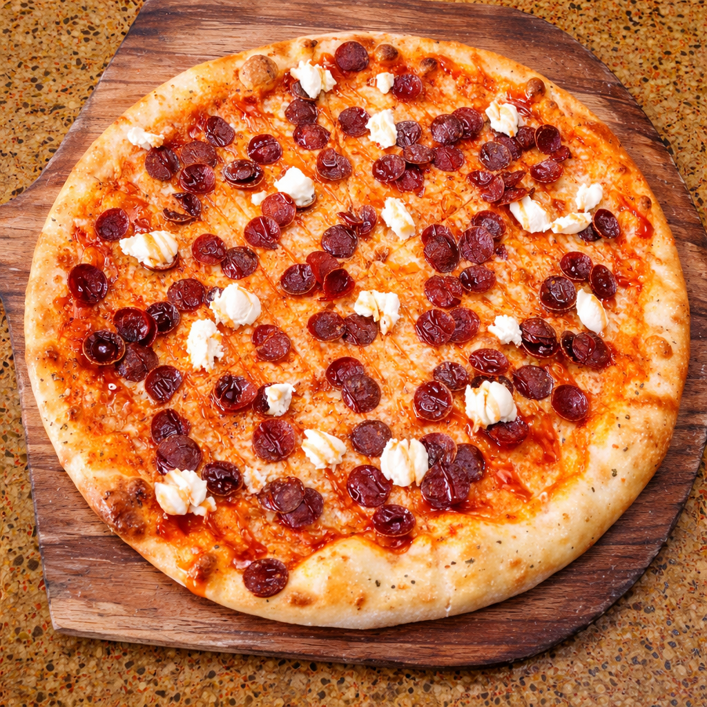 Soho Pepperoni + Hot Honey Slice.