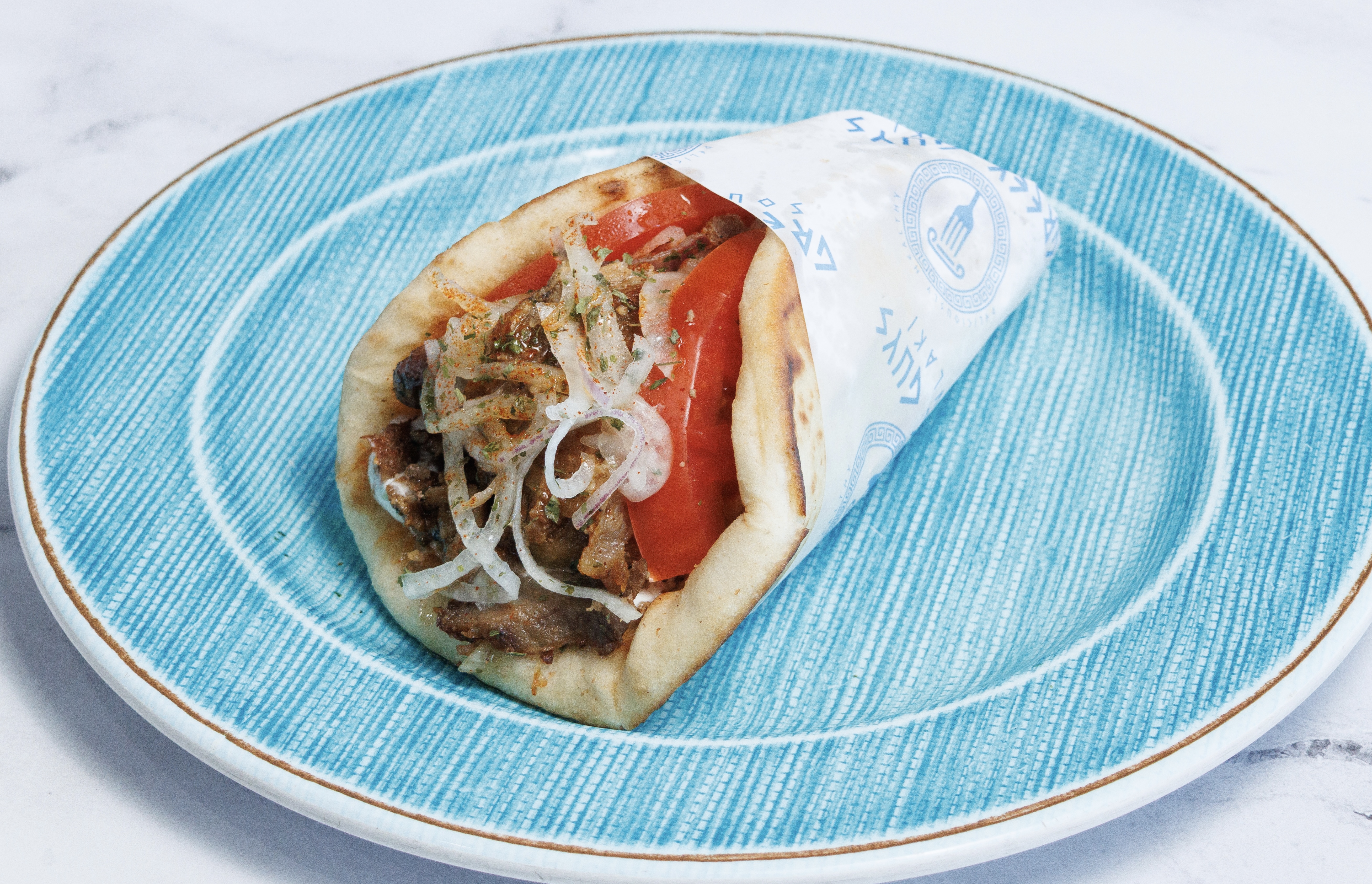TRADITIONAL GREEK STYLE GYRO PITA.