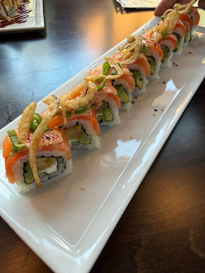 Smoked Salmon Crunch Roll.