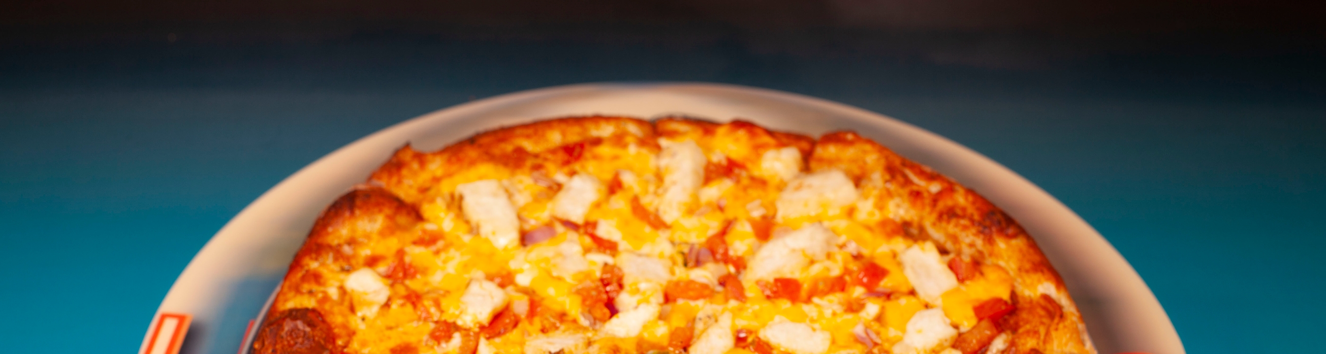 Small Chicken Fiesta Pizza.