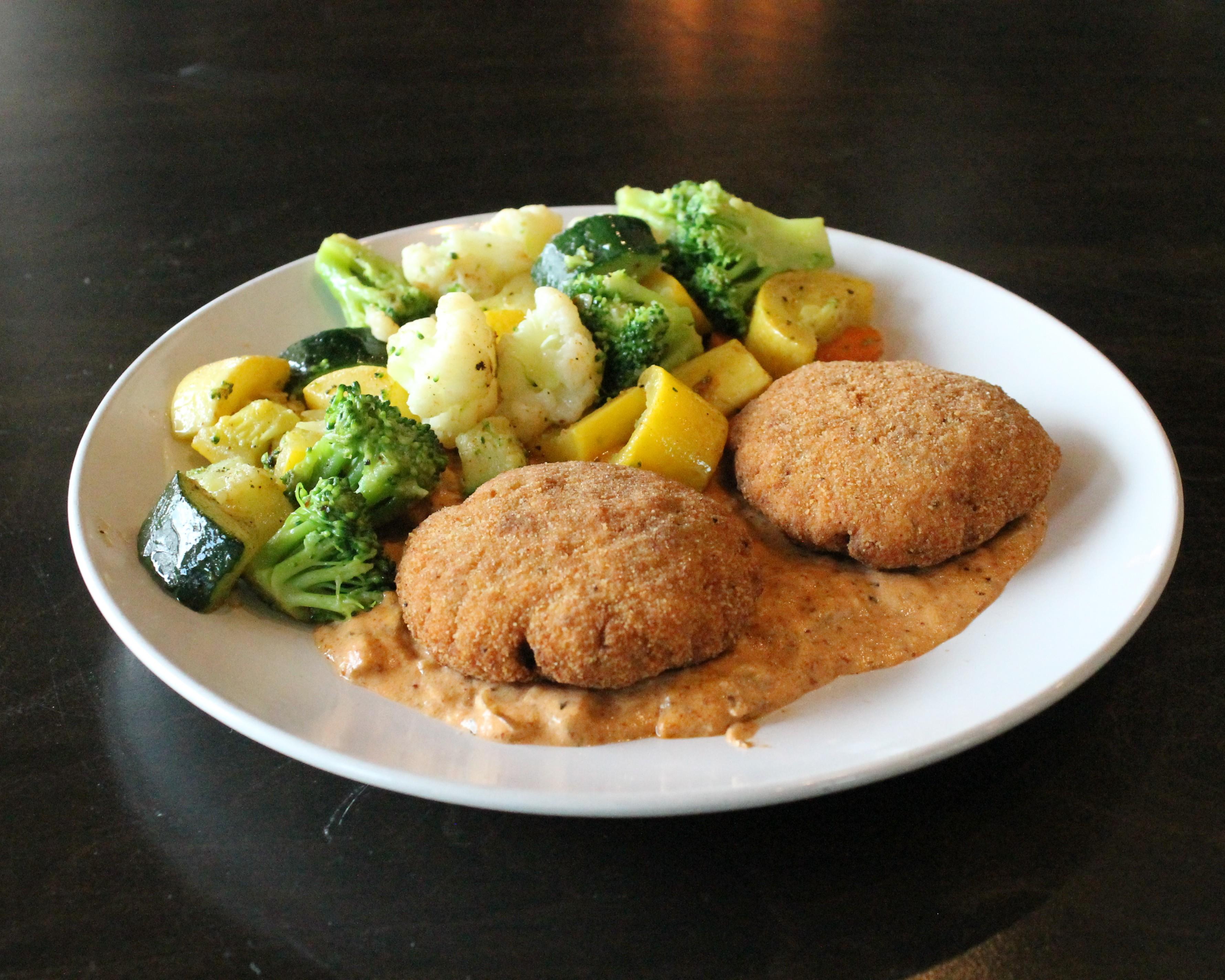 Crab Cake Dijon.