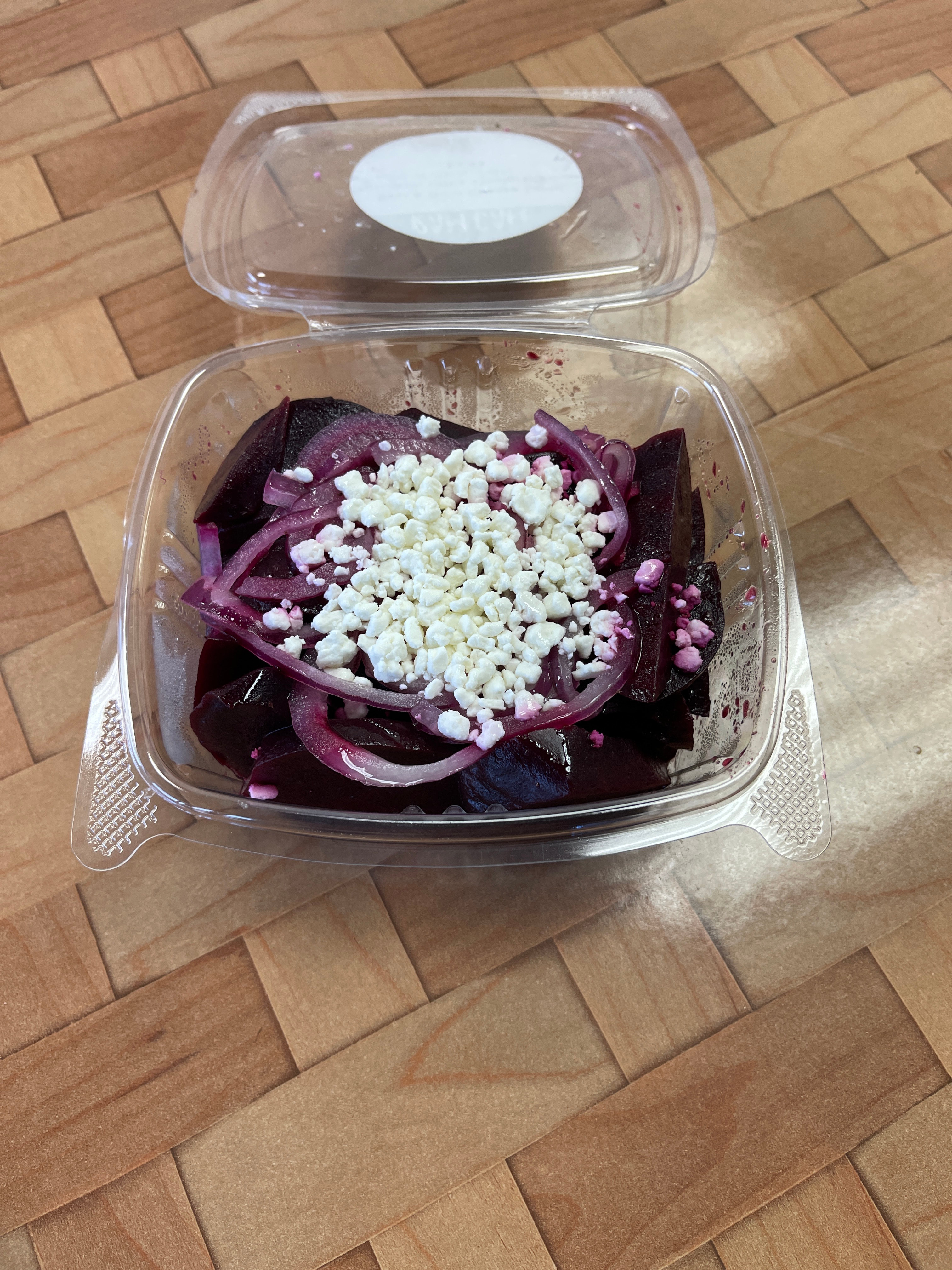 Beet and Goat Cheese Side Salad.