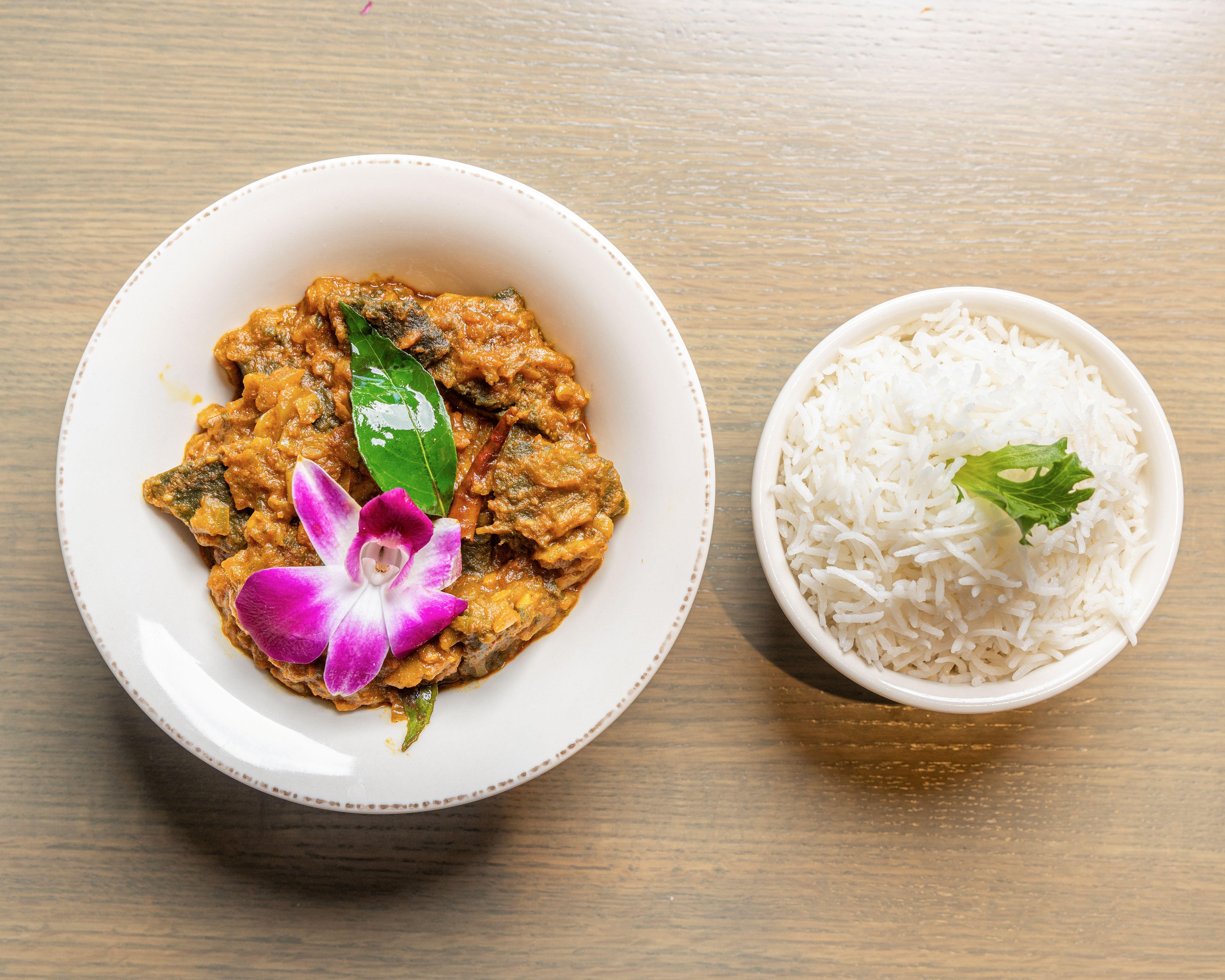 Spinach Liver-Style Masala (Veg) (HS).