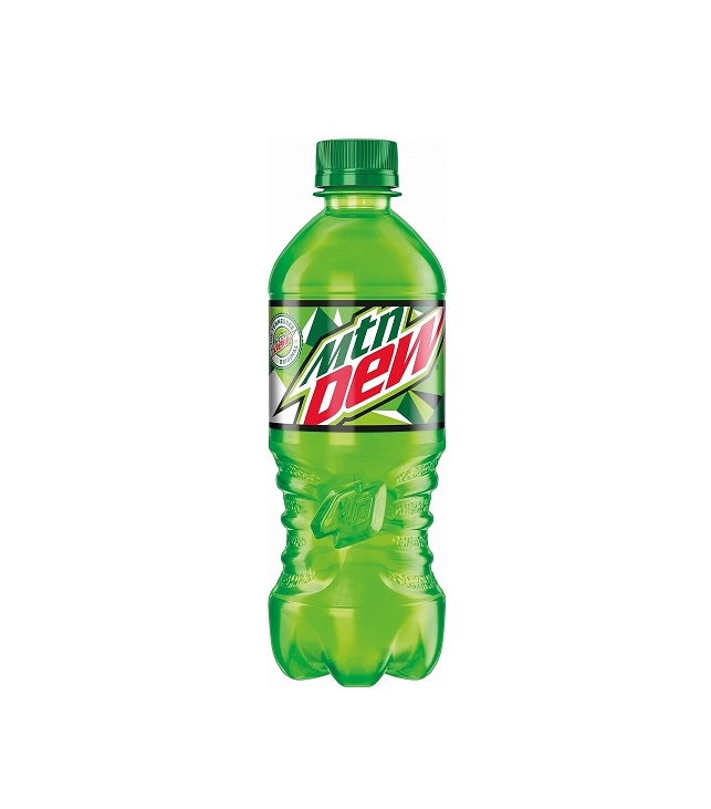 20 oz - Mountain Dew.