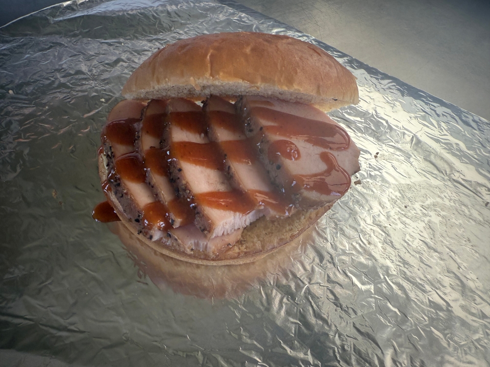 Pulled Chicken Sandwich.