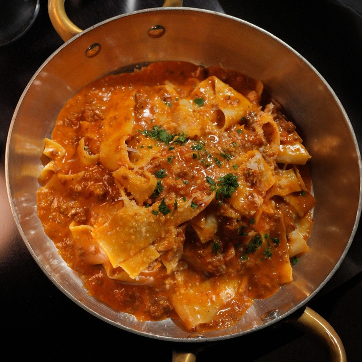 Pappardelle Bolognese.