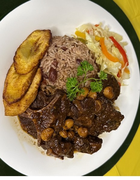 Braised Oxtail and Butter Beans.