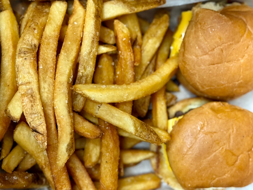 Sliders and Fries.