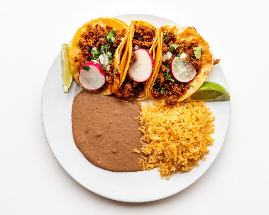 Chorizo Taco Platter.