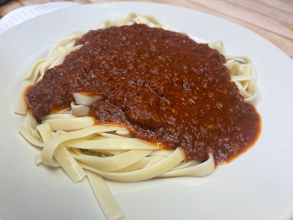 Fettuccine Bolognese.